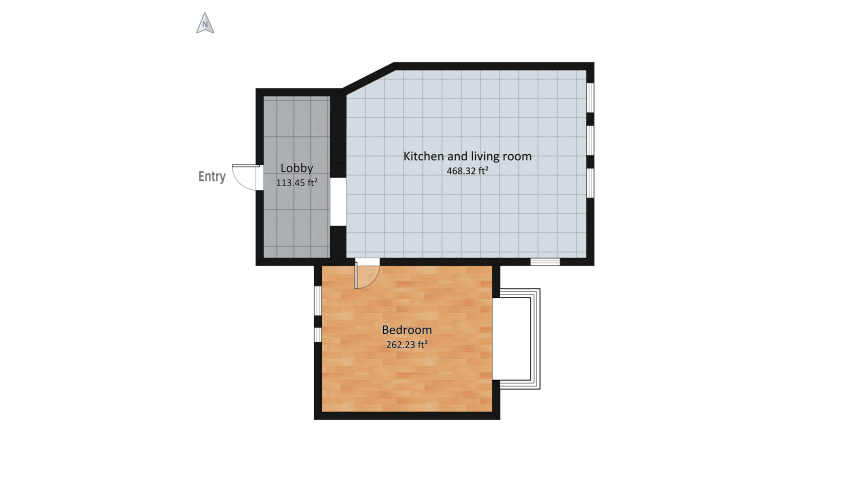 Copy of Room 2- Bold Colors and Geometry floor plan 87.12
