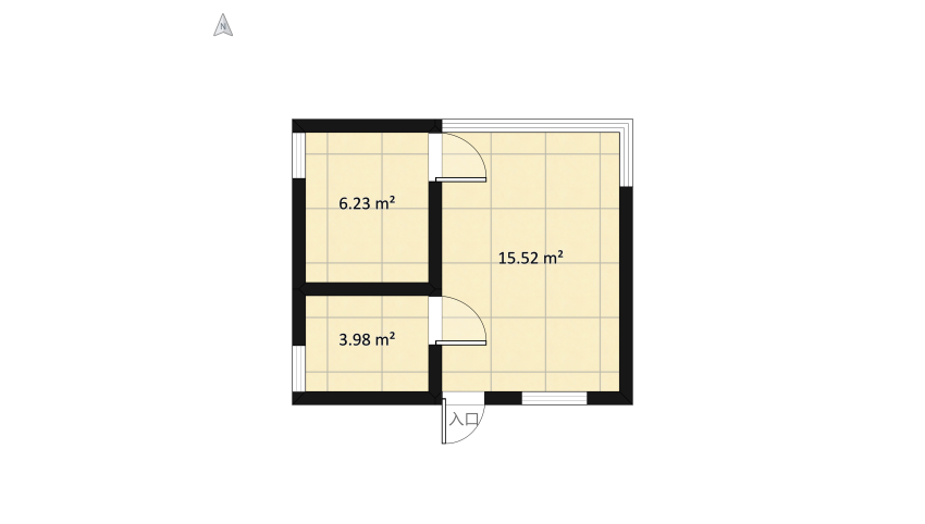 Domek 1 floor plan 547.07
