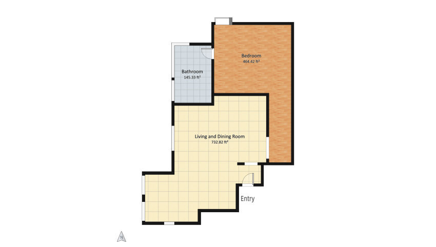 Minimalist Living floor plan 124.73