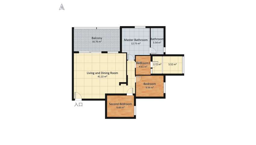 New_Apartment_1.2 floor plan 108.15