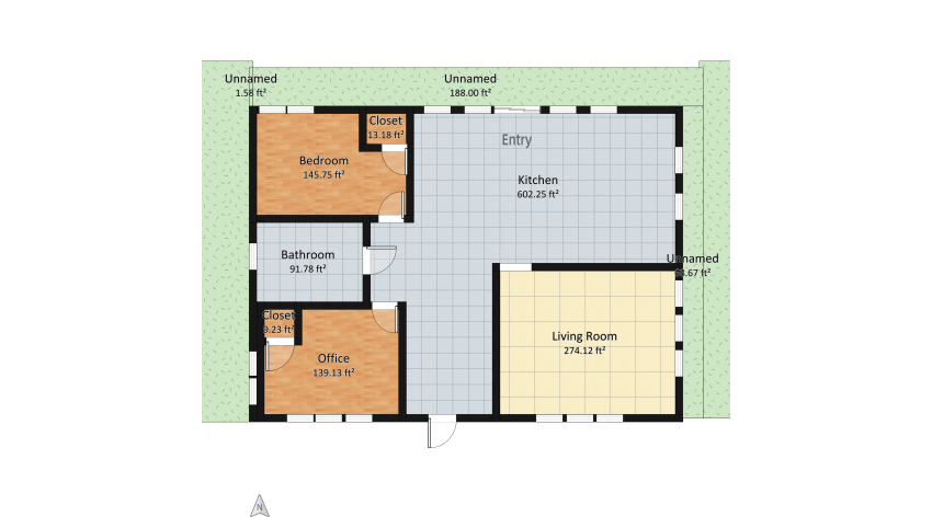 Interior Design for Non-Majors project floor plan 249.95