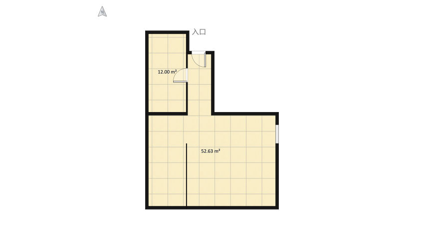 Master bedroom (Hay elsadafa villa) floor plan 69.56