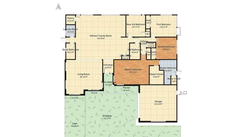 2841 Blume Drive 2 Gable Roof floor plan 437.02