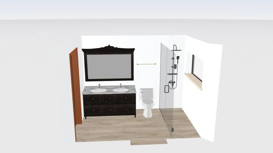 Copy of M Bathroom 3d design renderings