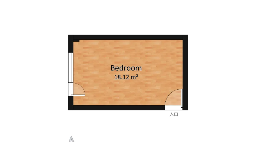 спальня - гостинная floor plan 18.12