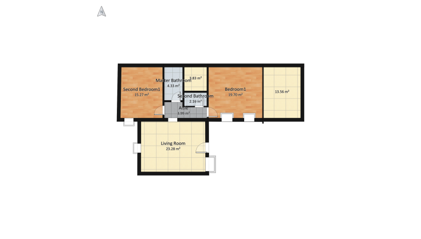 Appartamento B floor plan 123.01