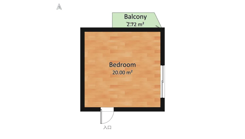 BI27321 - Bedroom1 floor plan 22.37