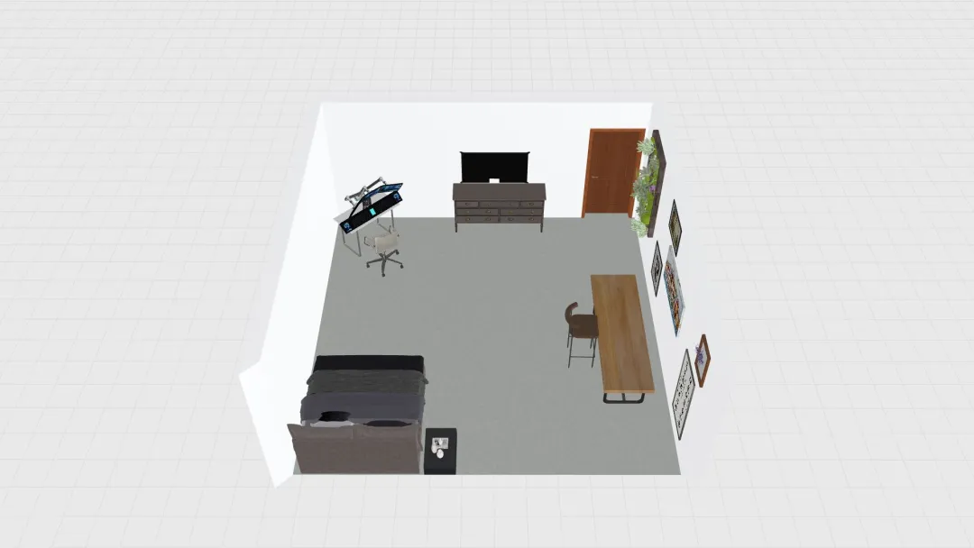 bens bedroom project 3d design renderings