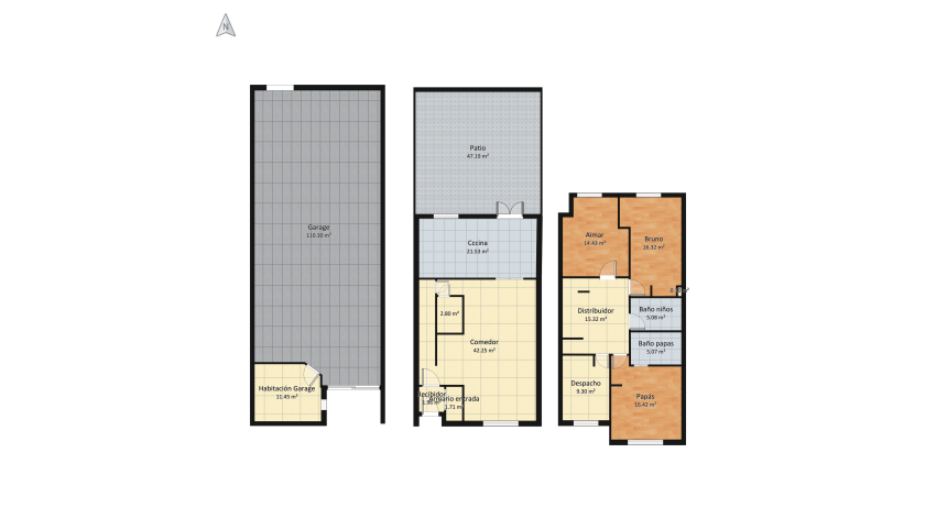 Casa 2 (península) floor plan 349.32