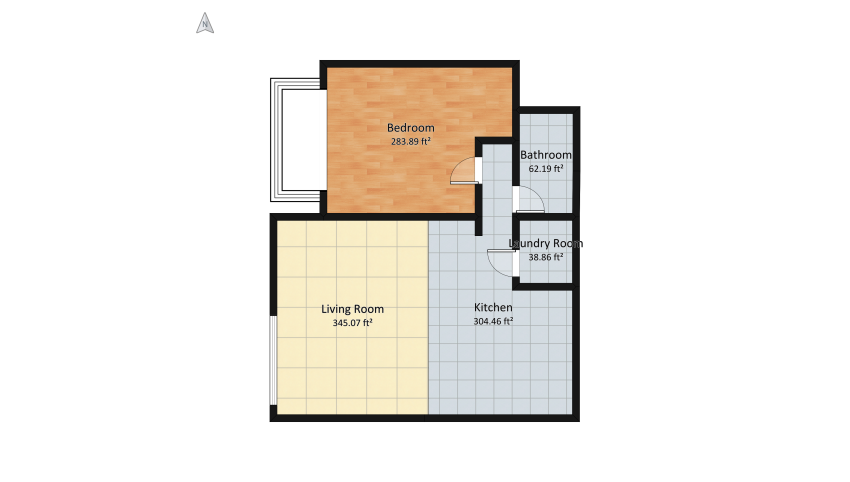 Copy of Modern Urban Apartment floor plan 105.7