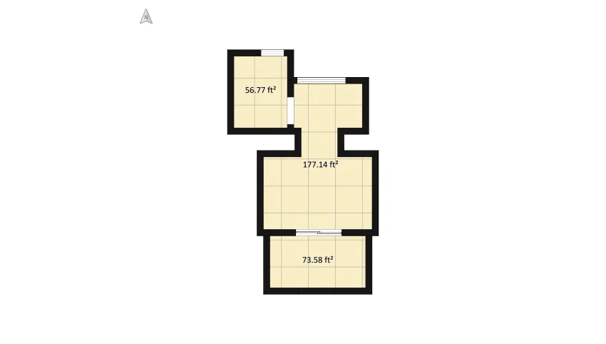 Small Fall Cabin floor plan 33.72