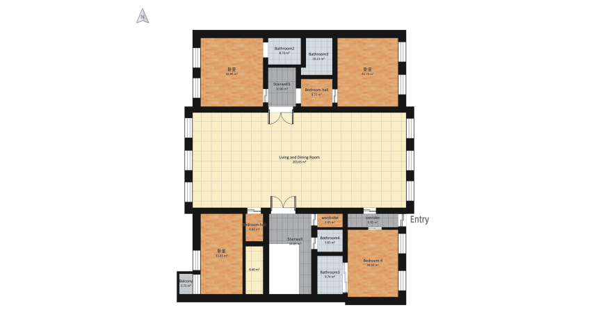 Venetian residence floor plan 1699.98