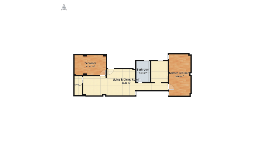 Copy of Hesham's Design floor plan 76.55