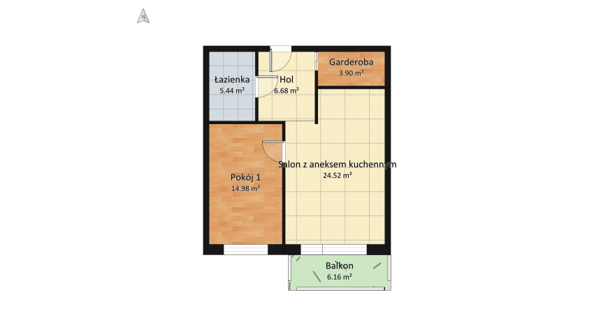 mieszkanie 2 floor plan 68.1