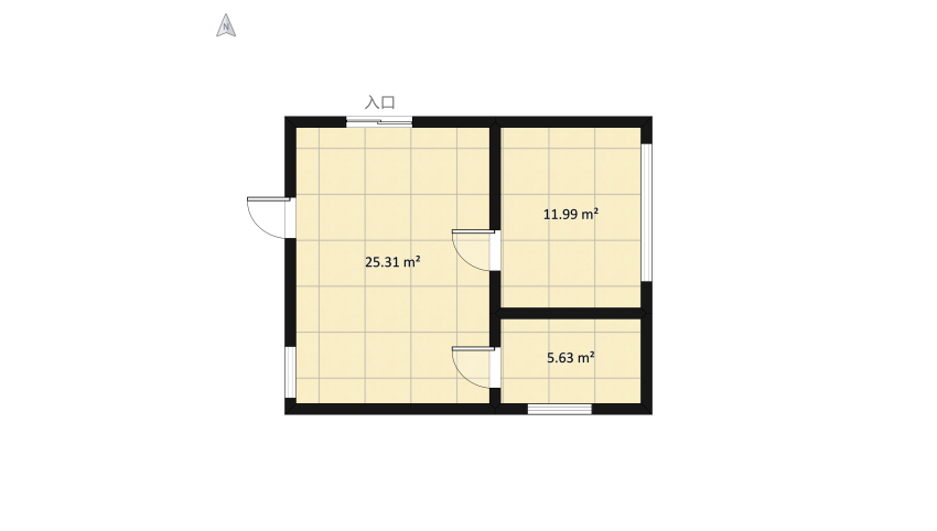 cottagecore/royal flat floor plan 48.4