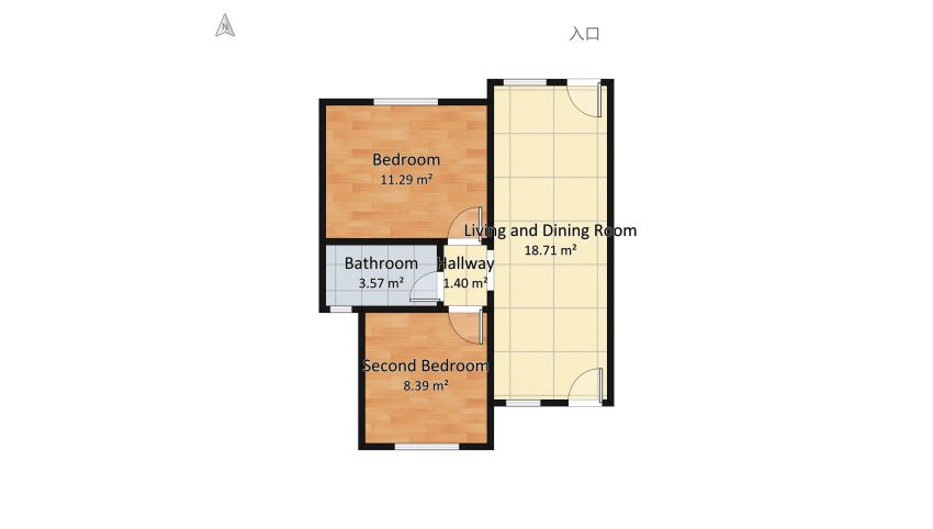 Cozy House floor plan 43.36
