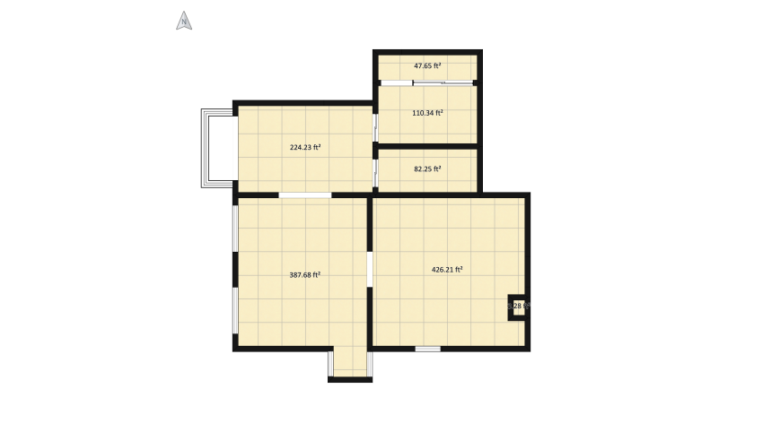 Industrial home floor plan 132.63