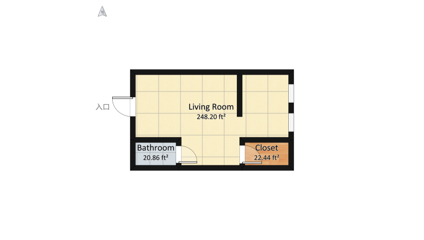 Dorm Room Design floor plan 31.83