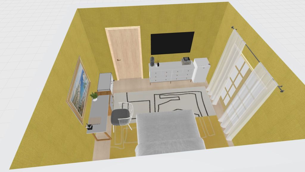 Copy of hotel bedroom 3d design renderings
