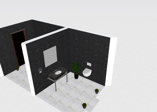 Modern Bathroom 2 Design Rendering