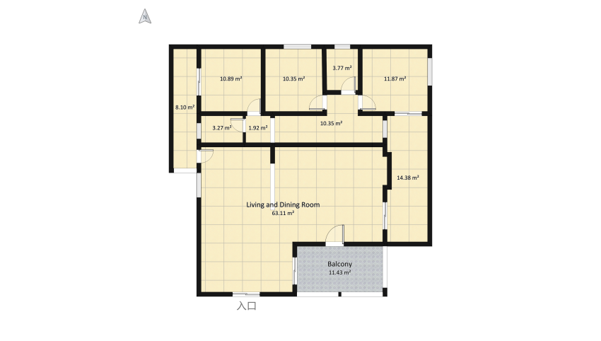 HOUSE AT AVLIDA - GREECE floor plan 429.76