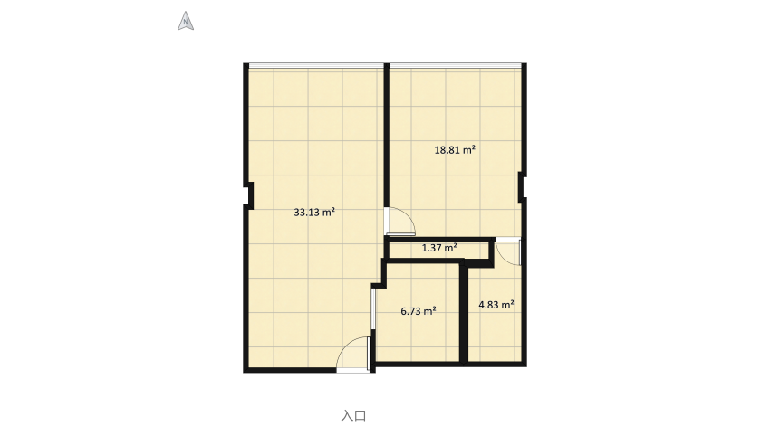 【System Auto-save】Untitled_copy floor plan 64.88