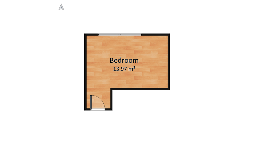 Teen Bedroom floor plan 14.85