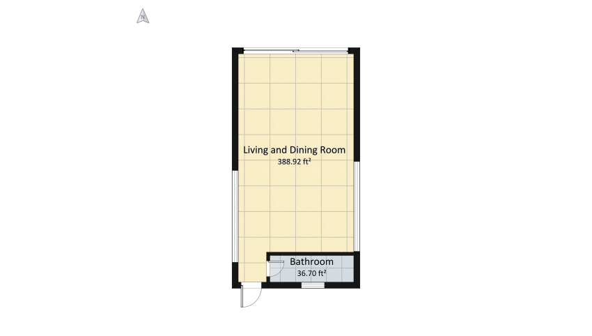Three Levels Tiny House  with Roof Deck floor plan 173.53