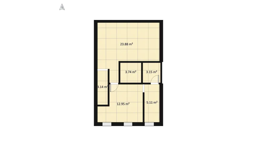 new layout 1 Town House Design floor plan 138.81