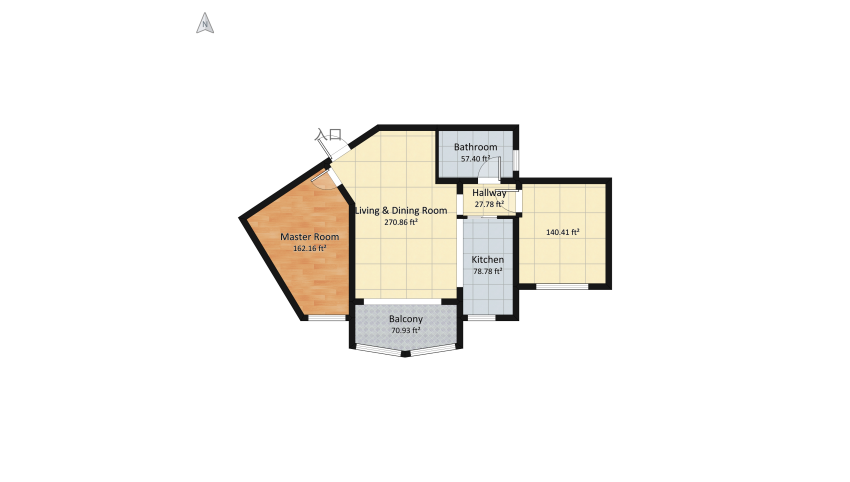 Casa da Melissa floor plan 85.81