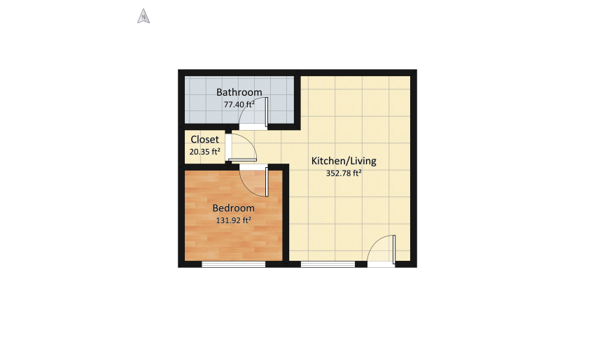 First Home floor plan 61.33