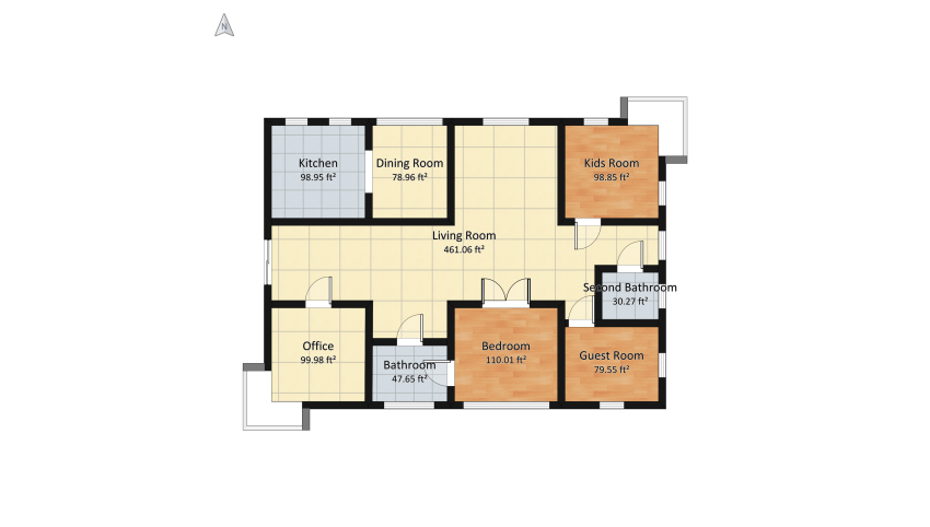 Homestyler tutorial floor plan 182.56