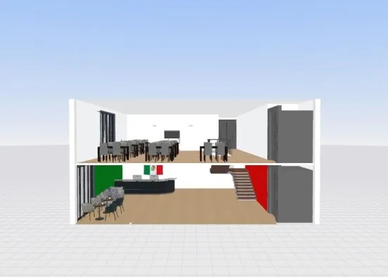 Mexican Restaurant Design Rendering