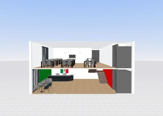 Mexican Restaurant Design Rendering