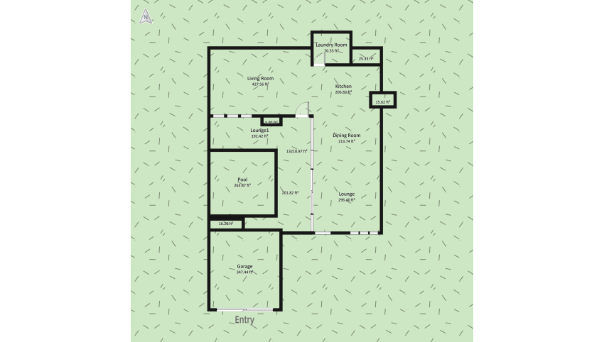 Modern House (Homestyler Project) floor plan 1590.39