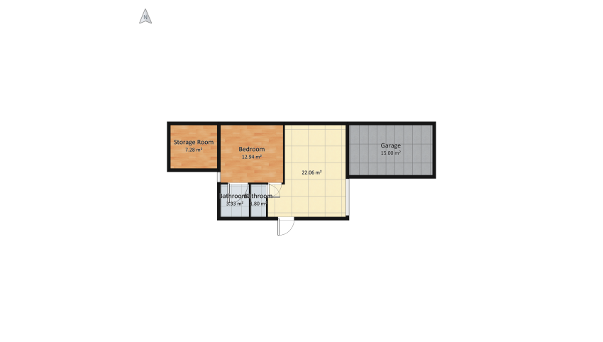 STUDIO VERSION 2 floor plan 68.94