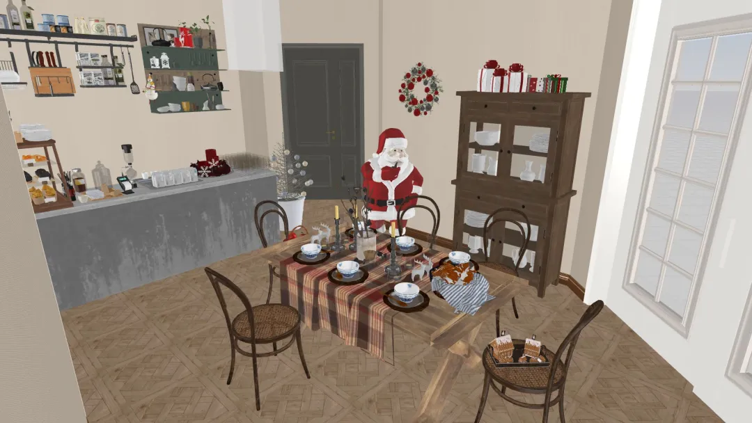 8 Cute Christmas Tree Room Design 3d design renderings