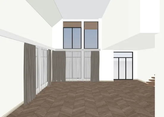 # 9 Tall Ceiling Living Space / 2 Floors Визуализация дизайна