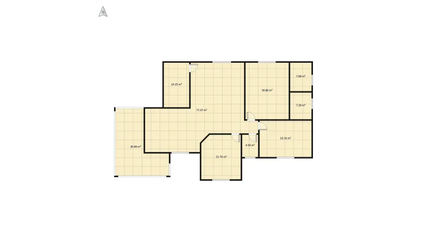 Modern Brazilian house floor plan 231.85