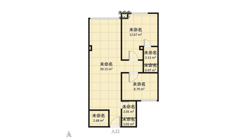 Proyecto Ofihome floor plan 121.48