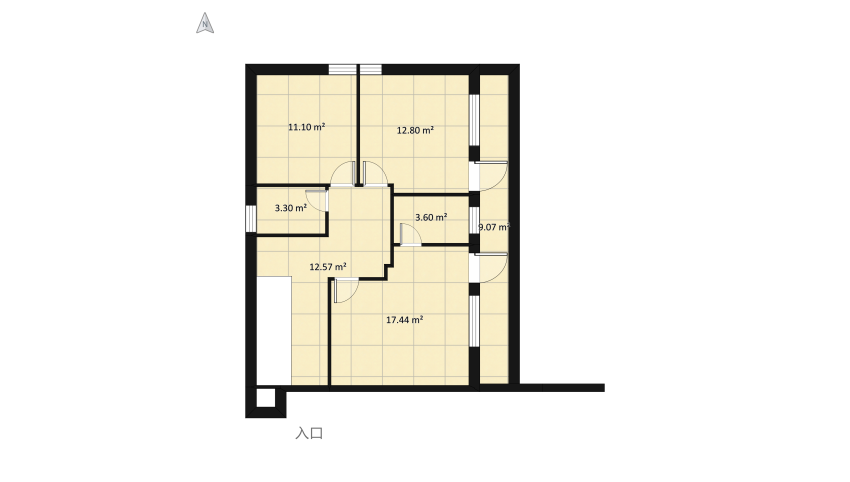 Roof Duplex Apartment floor plan 295.05