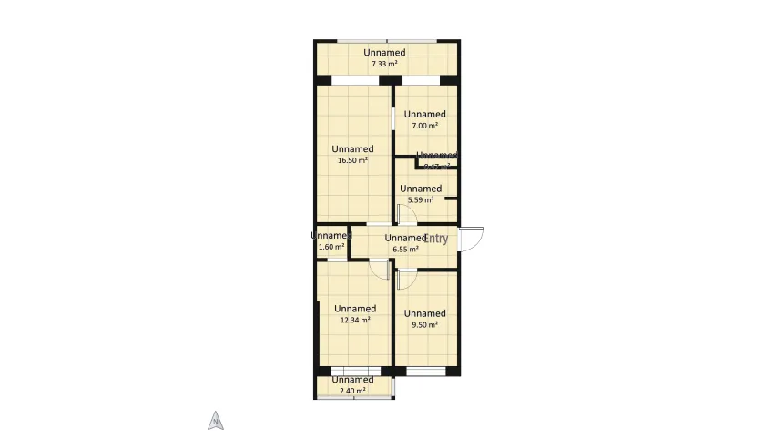Marchencov apartment floor plan 69.29
