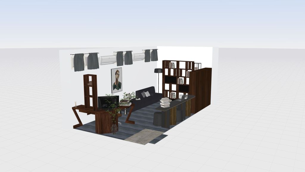 Ruang Literasi Sekolah-Cevina 3d design renderings