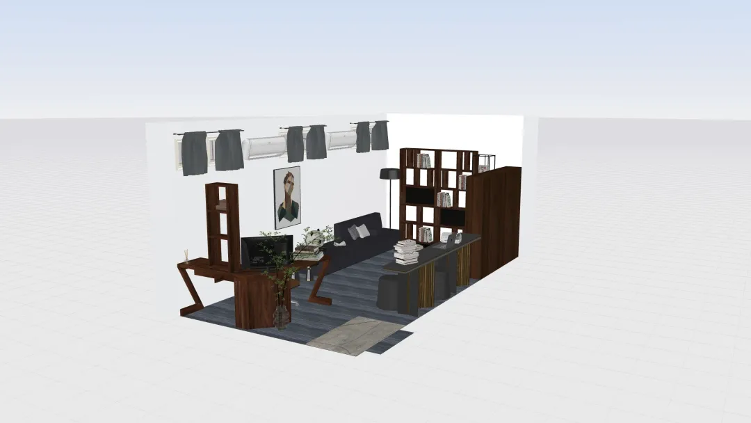 Ruang Literasi Sekolah-Cevina 3d design renderings