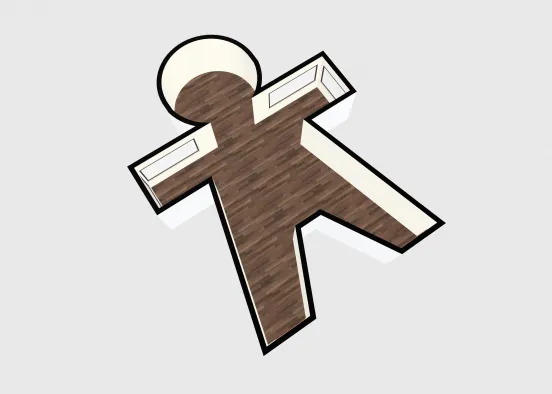 # Gingerbread Man Room Renderização de Design