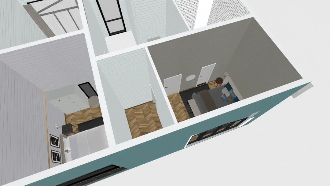 Сочи 2 этаж (спальни) 3d design renderings