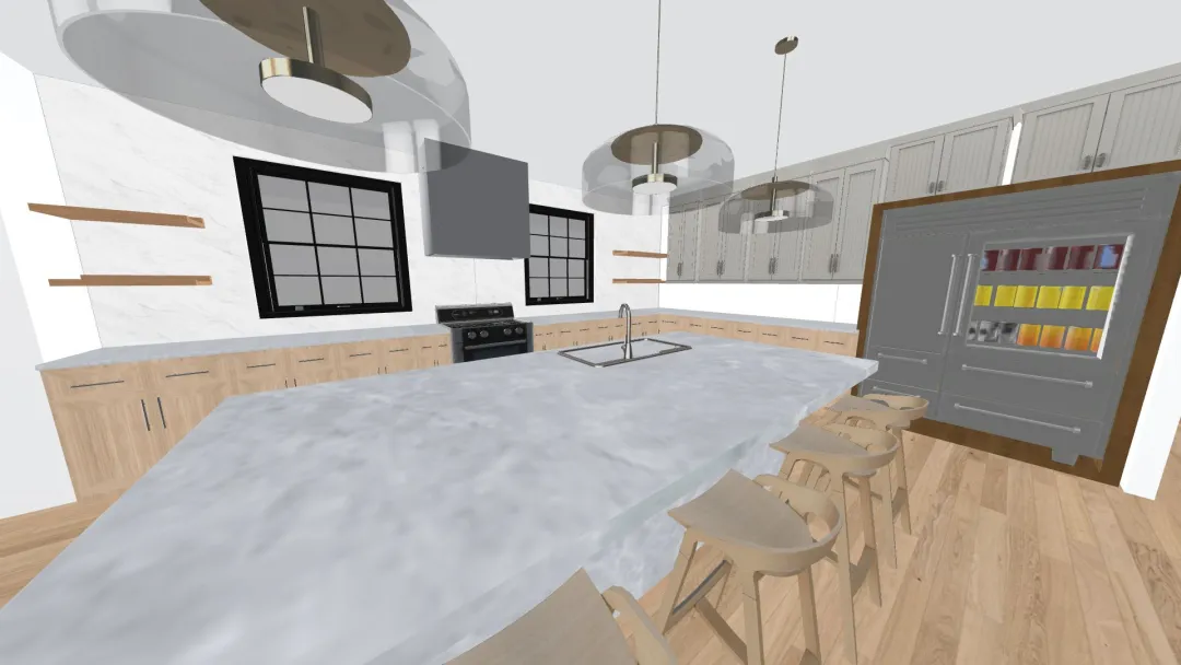 Reverse Kitchen 2022 Single 5326 Glickman 3d design renderings
