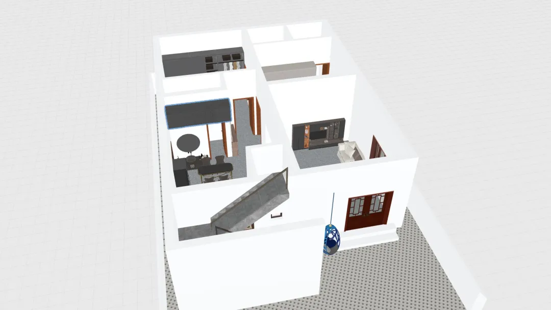 TRIPLE bed room with Aayam_copy 3d design renderings