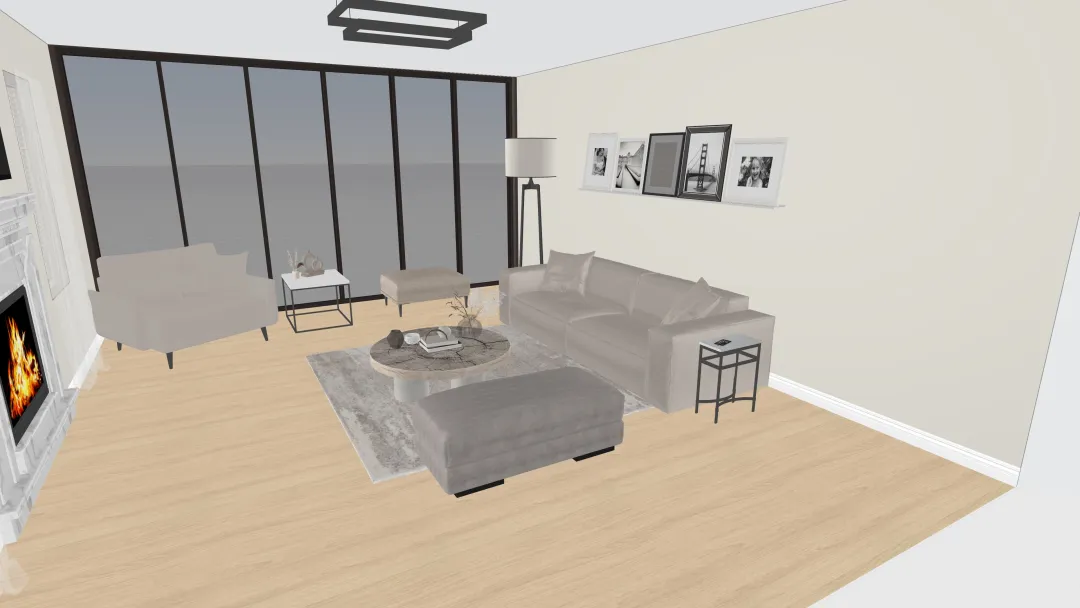 Minimalist Living Room- M Vera_copy 3d design renderings