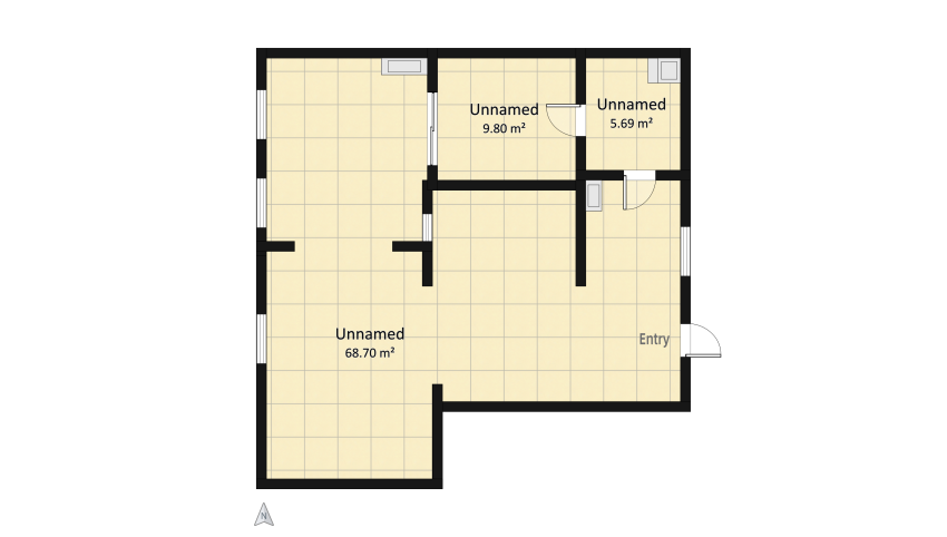 Kerry Bradshaw's Apartment floor plan 84.07